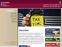 Tablet Screenshot of alleganybusinessconsulting.com